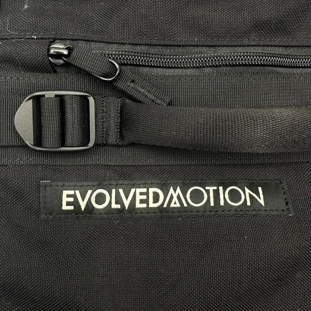 Evolved Motion Black Roll Top Rucking Backpack w/ 2‎ Water Bladders 30L Bag READ